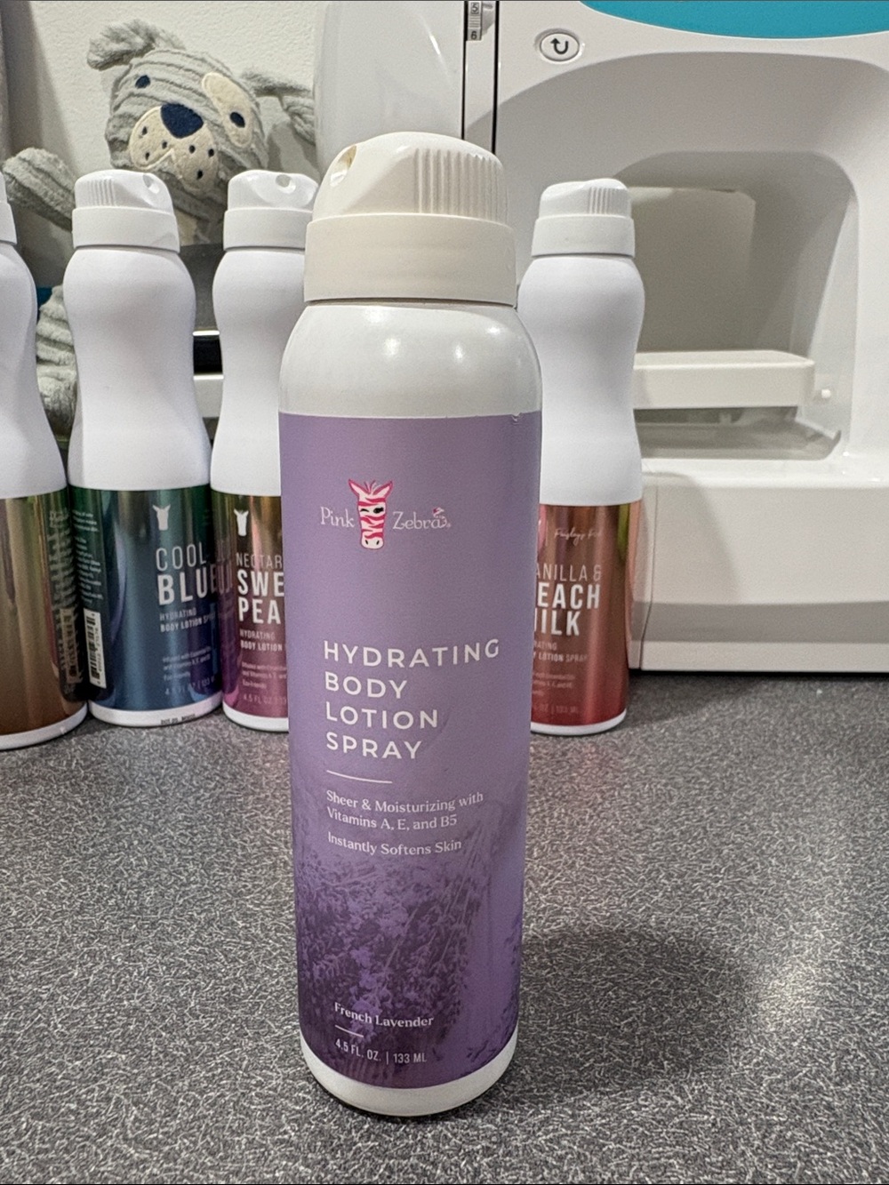 Pink Zebra Hydrating Body Lotion Spray - French Lavender